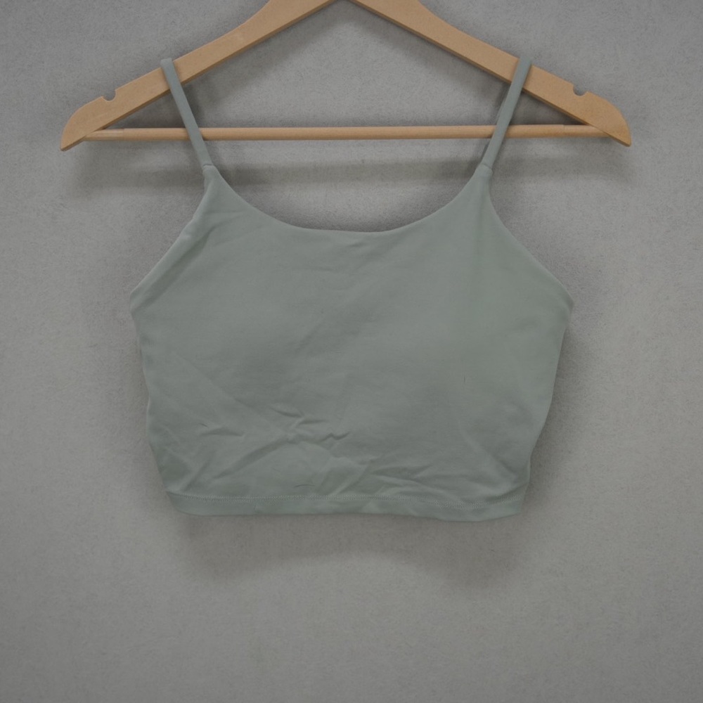 Sage green athletic bra top